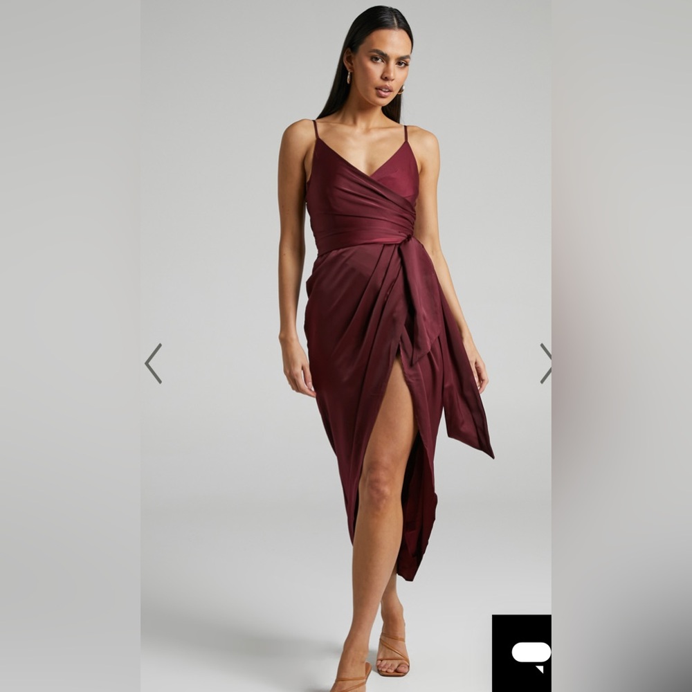 SHOWPO HOW WILL I KNOW DRESS IN WINE